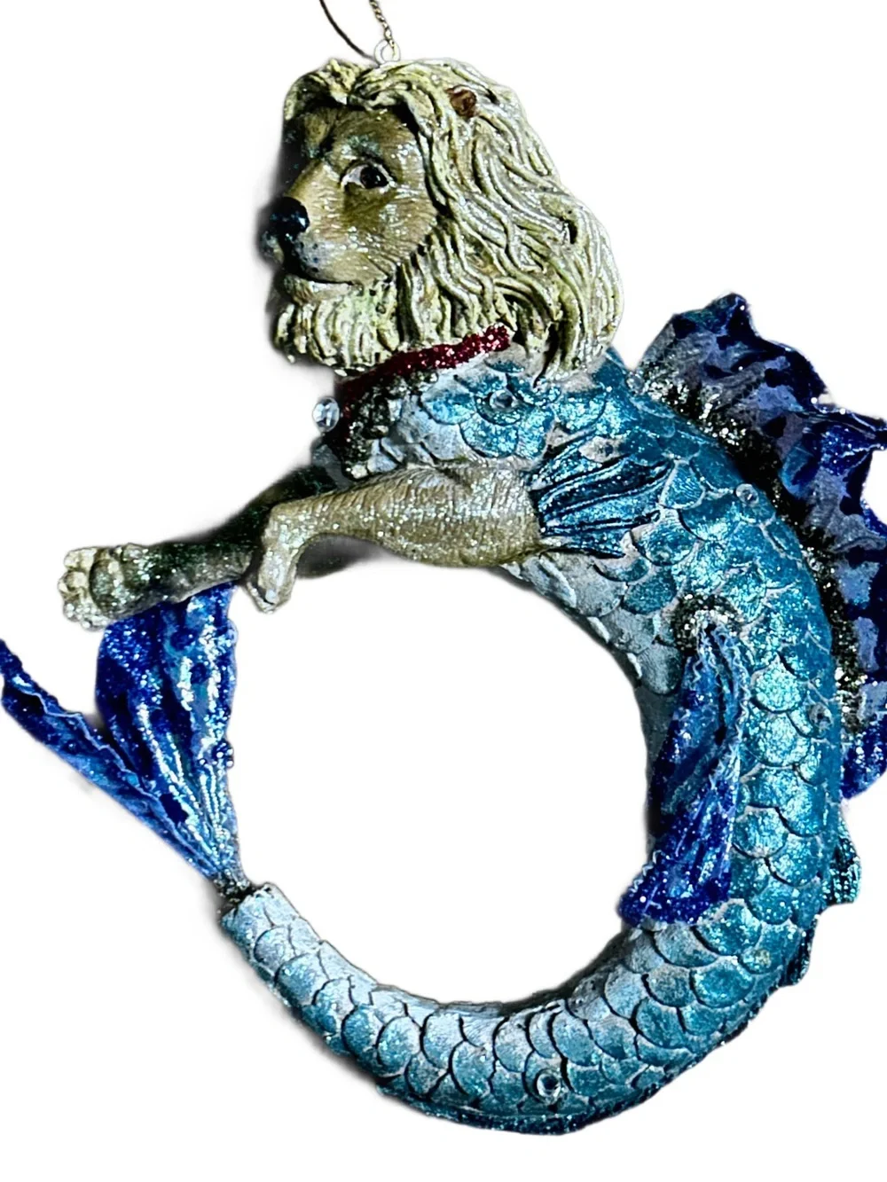 December Diamonds ~ “Leo The Lion Fish” ~ Multi-Colors ~ Glass Ornament New